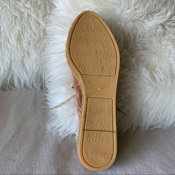 Gaimo Espadrilles Lace-up Pink Suede Sneakers - Picture 8 of 13